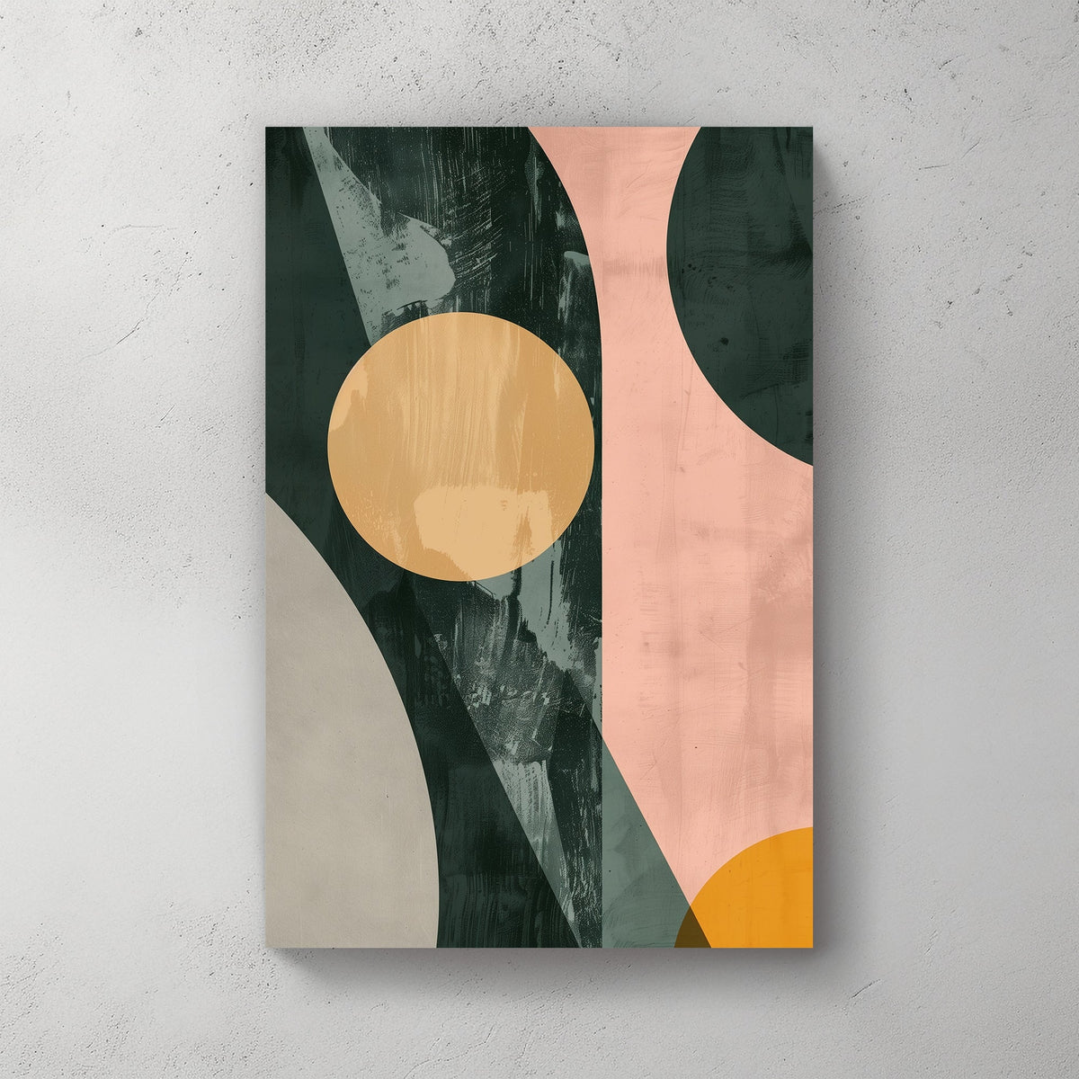 Modern geometric curves wall art decor