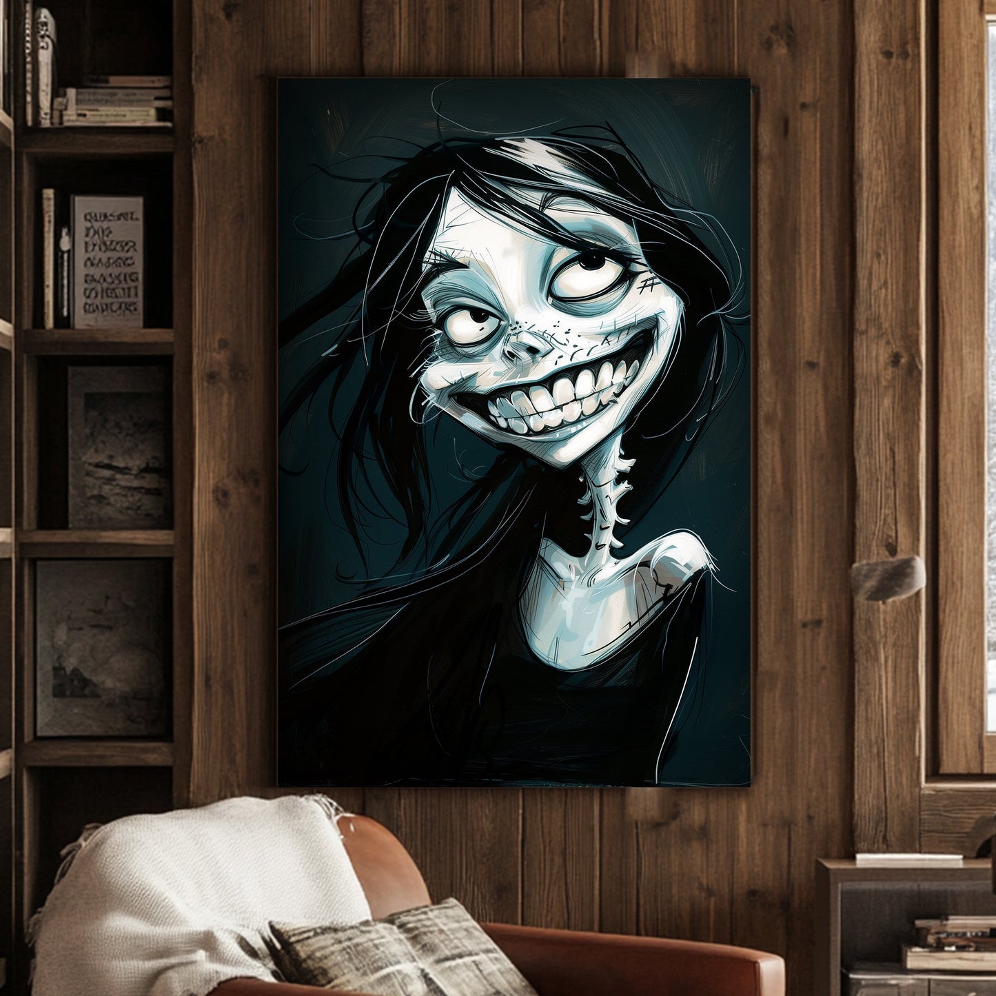 Ghoulish Grin #1569 Canvas Wall Art & Metal Prints