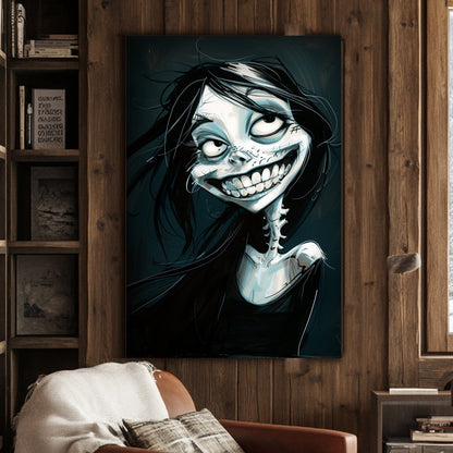 Ghoulish Grin #1569 Canvas Wall Art & Metal Prints