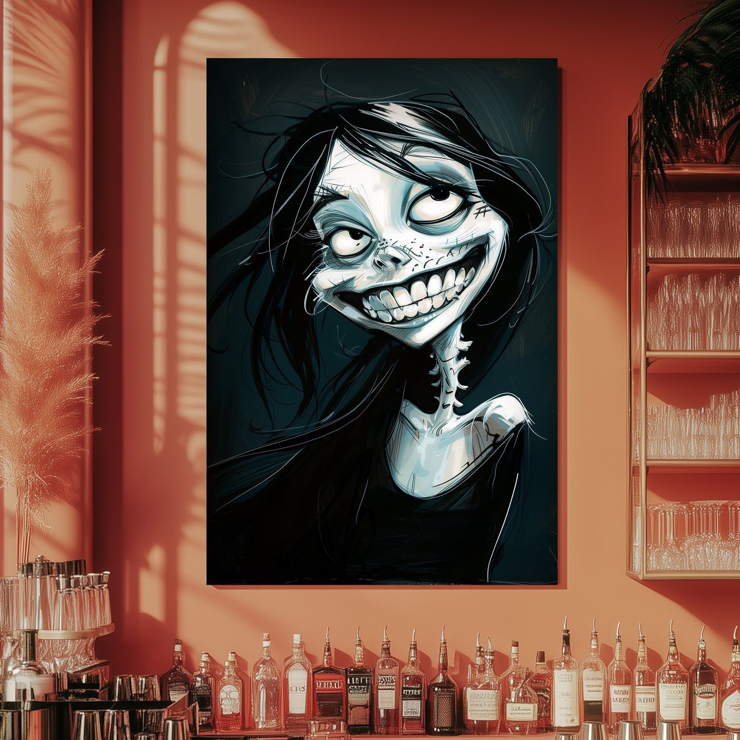 Ghoulish Grin #1569 Canvas Wall Art & Metal Prints