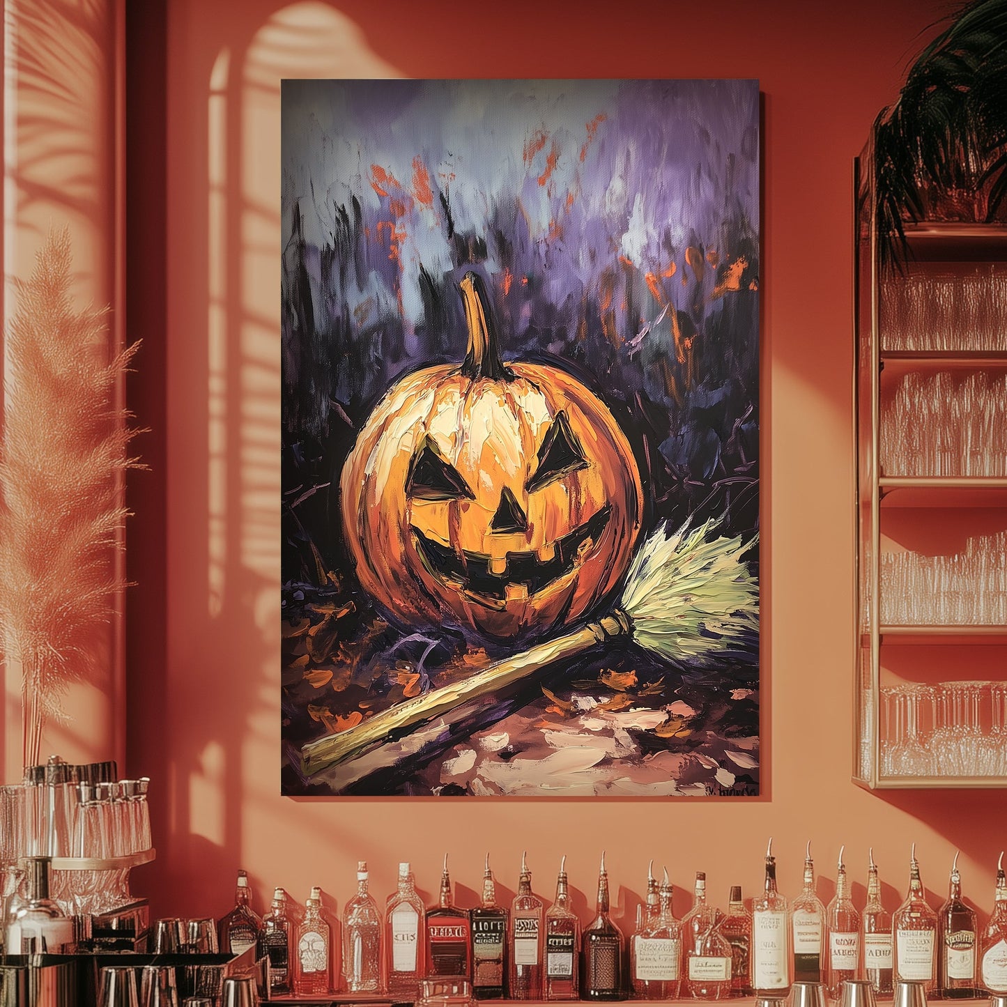 The Spooky Pumpkin #1571 Canvas Wall Art & Metal Prints