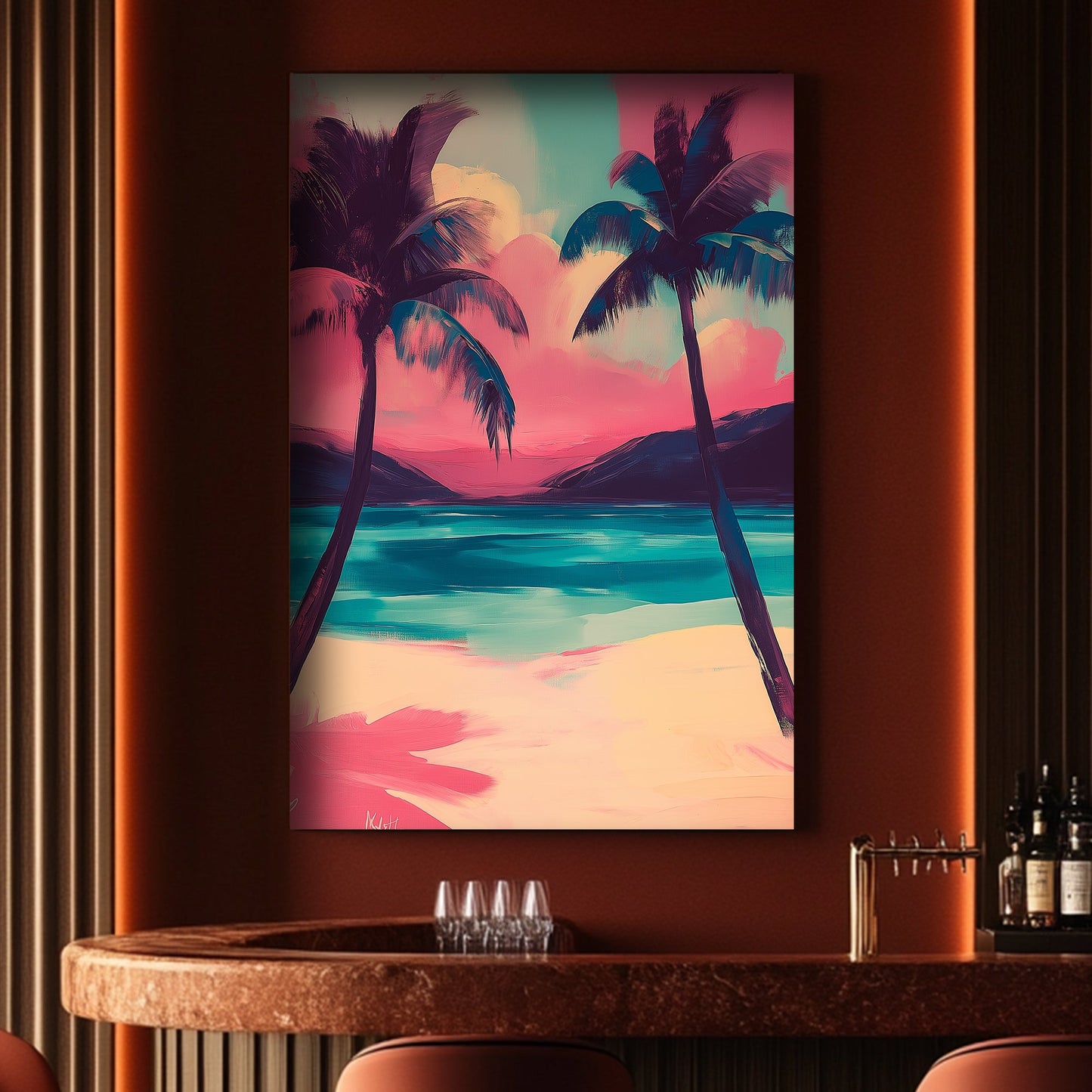 Tropical Haze #1576 Canvas Wall Art & Metal Prints