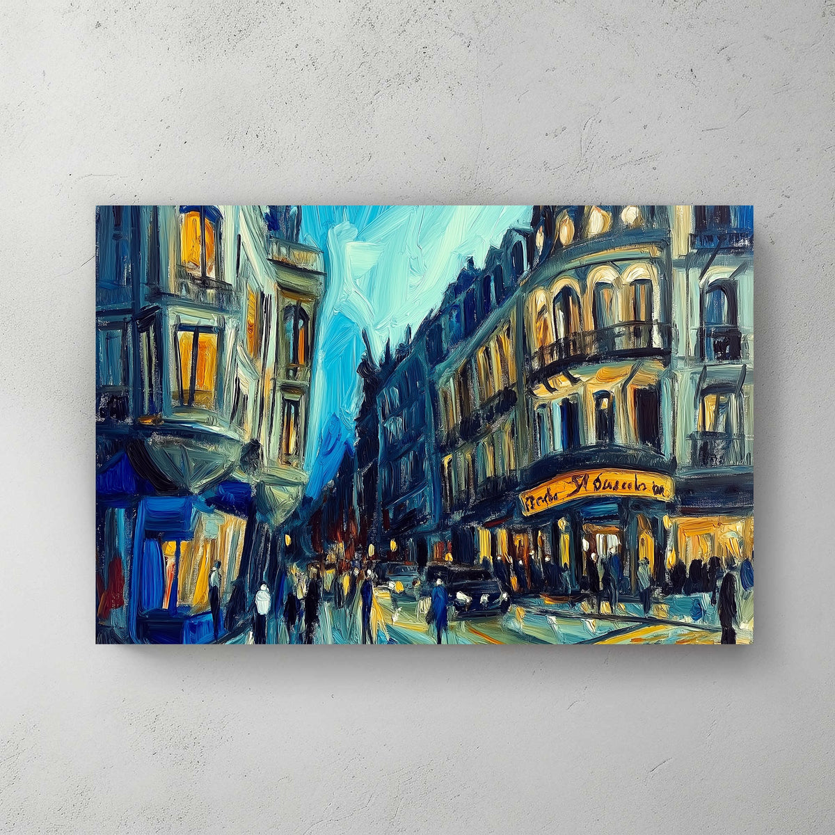 Impressionist urban scene wall decor