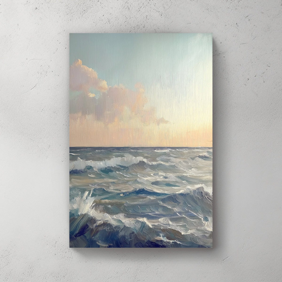 Ocean waves horizon wall art decor
