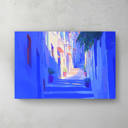 Mediterranean Alleyway #1592 Canvas Wall Art & Metal Prints