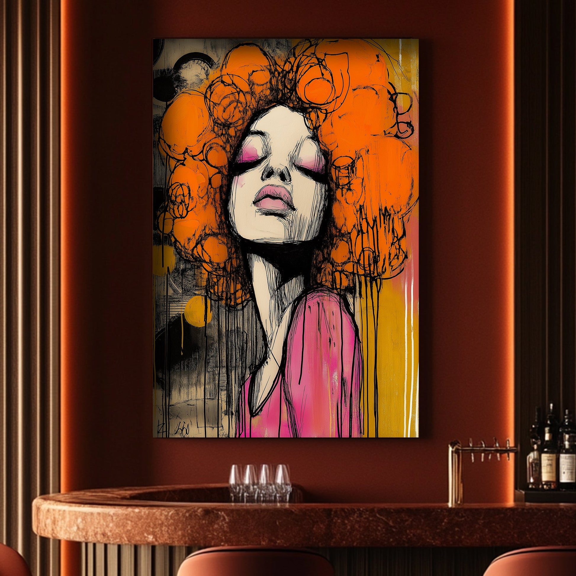 Fierce Glow #1596 Canvas Wall Art & Metal Prints