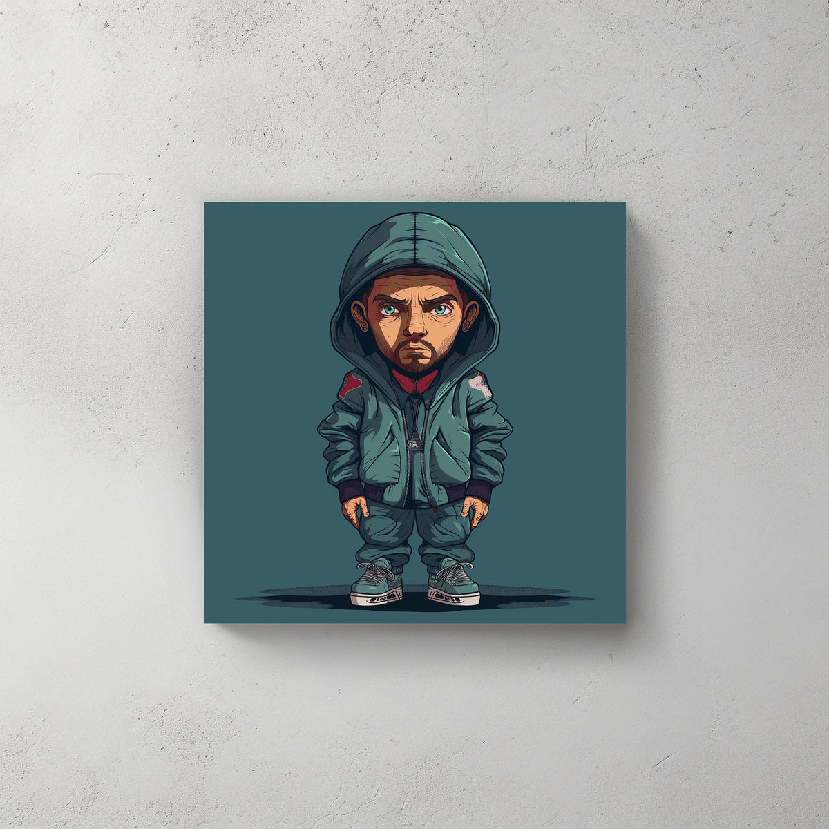 Blue Hood #159 Canvas Wall Art & Metal Prints