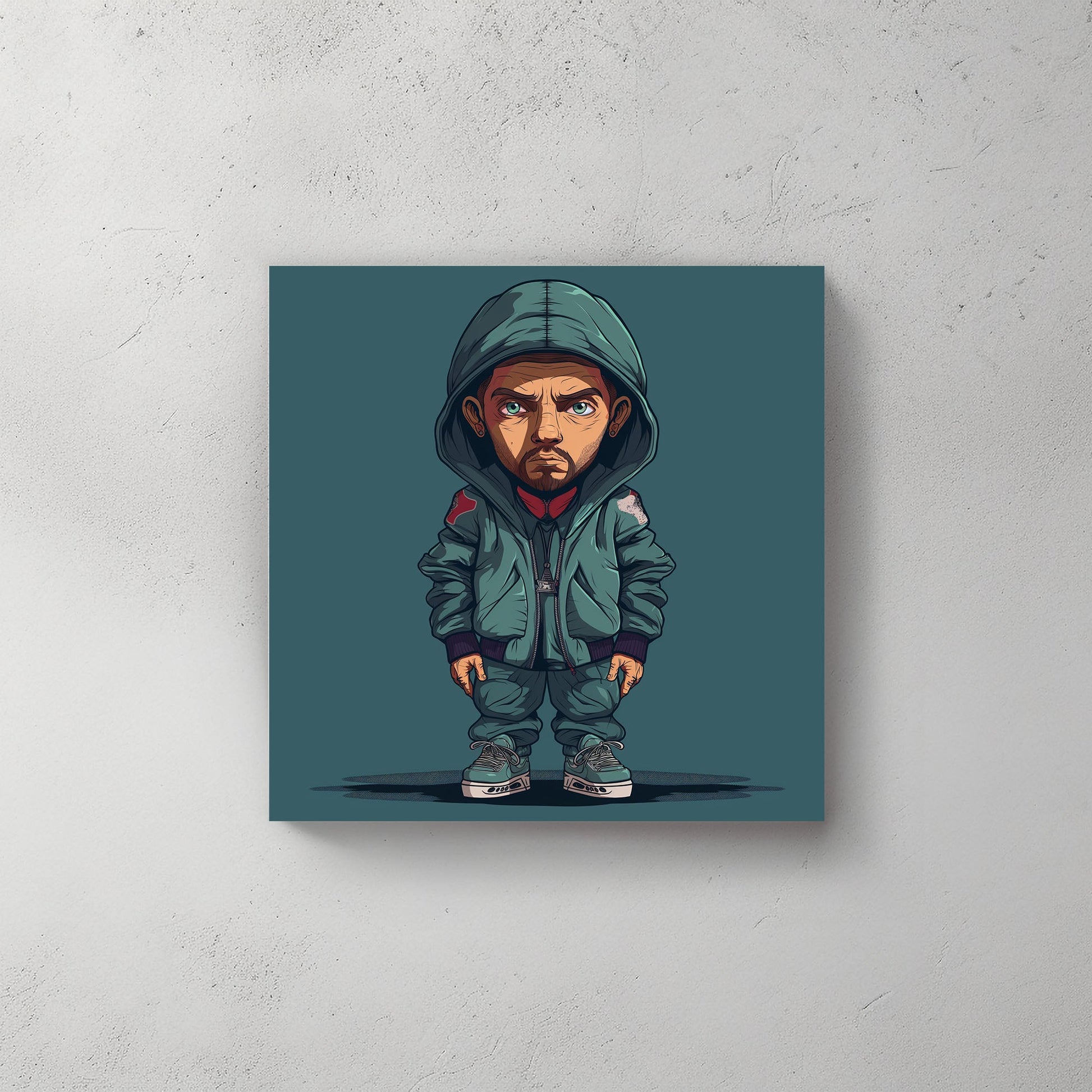 Blue Hood #159 Canvas Wall Art & Metal Prints