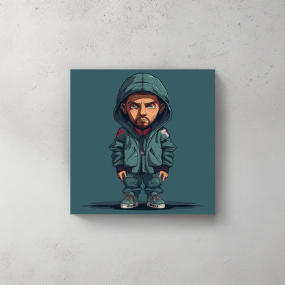 Blue Hood #159 Canvas Wall Art & Metal Prints
