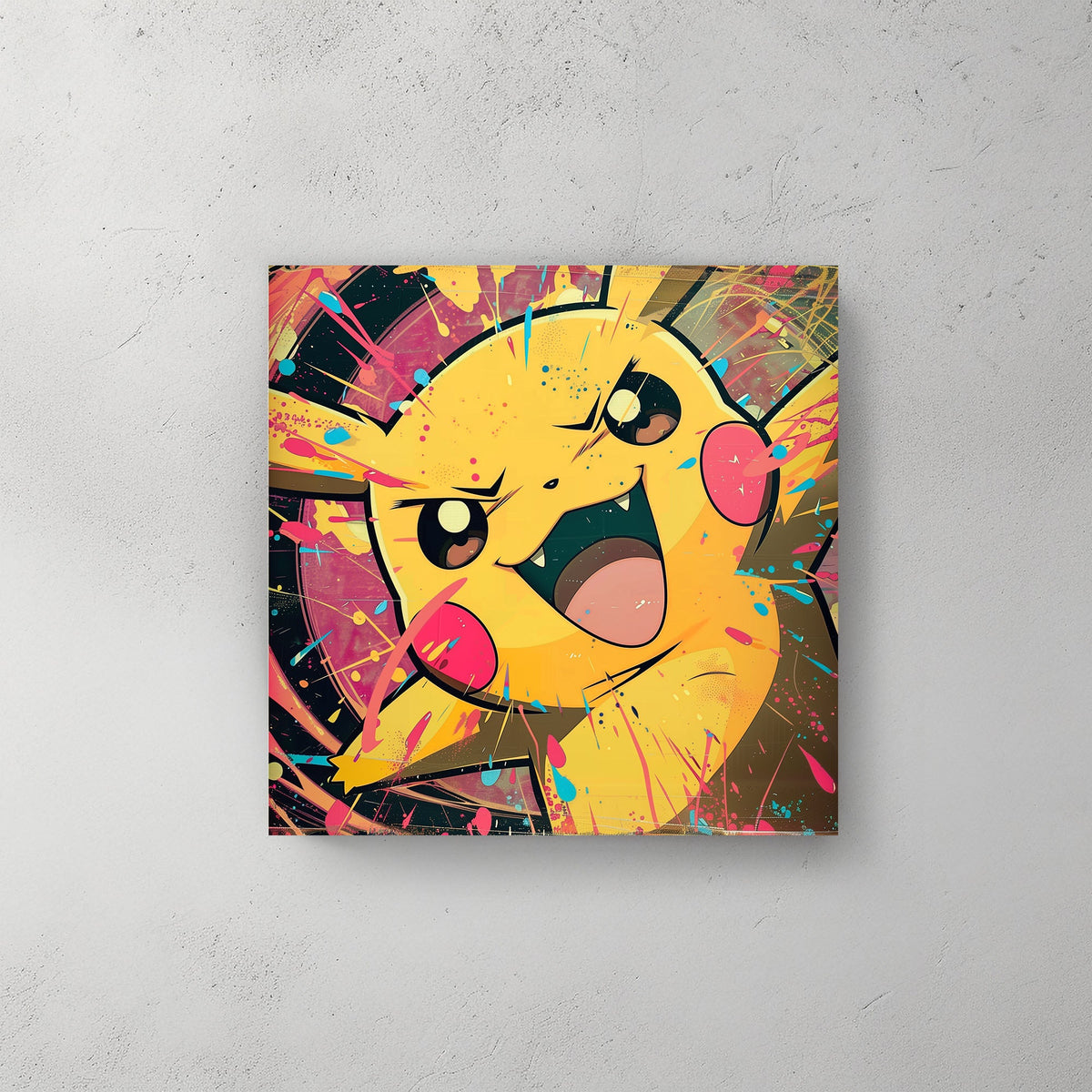 Pikachu from Pokemon wall art print