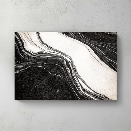 In monochromatic elegance, this artwork captures the essence of natural formations. Perfect for modern decor. canvas wall art abstract portrait landscape