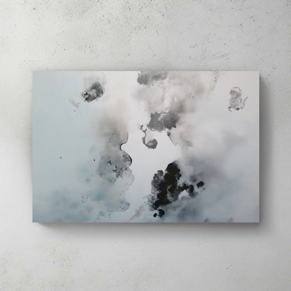 This abstract piece embodies the essence of drifting fog and soft shadows. Perfect for modern decor. canvas wall art portrait landscape