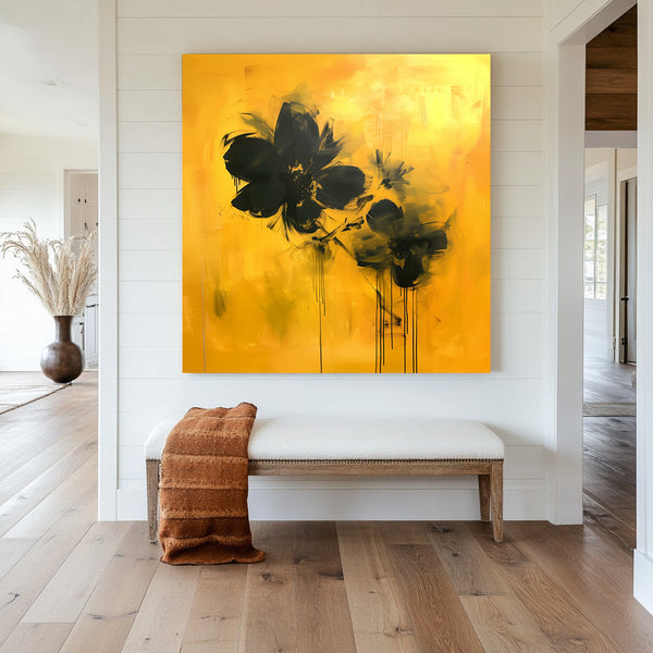 Golden Shadows Bloom #1877 Canvas Wall Art & Metal Prints – ItzArt.ca
