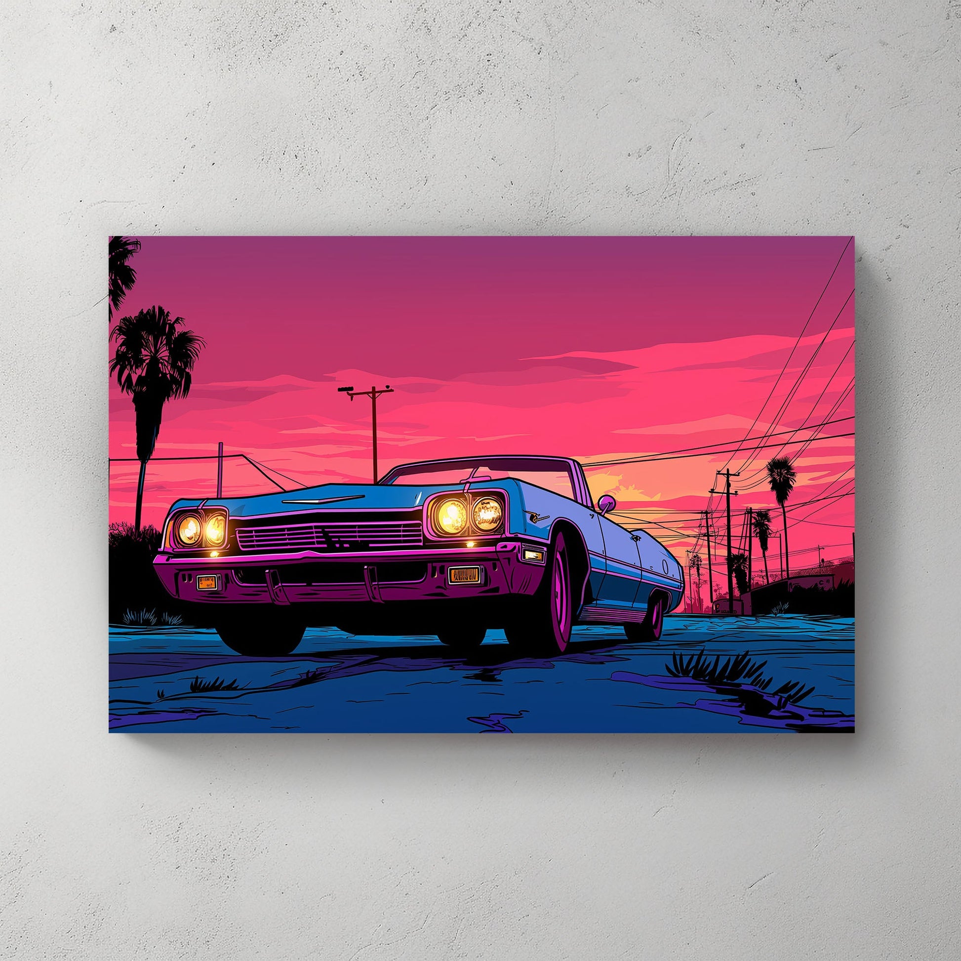 Vice City #189 Canvas Wall Art & Metal Prints