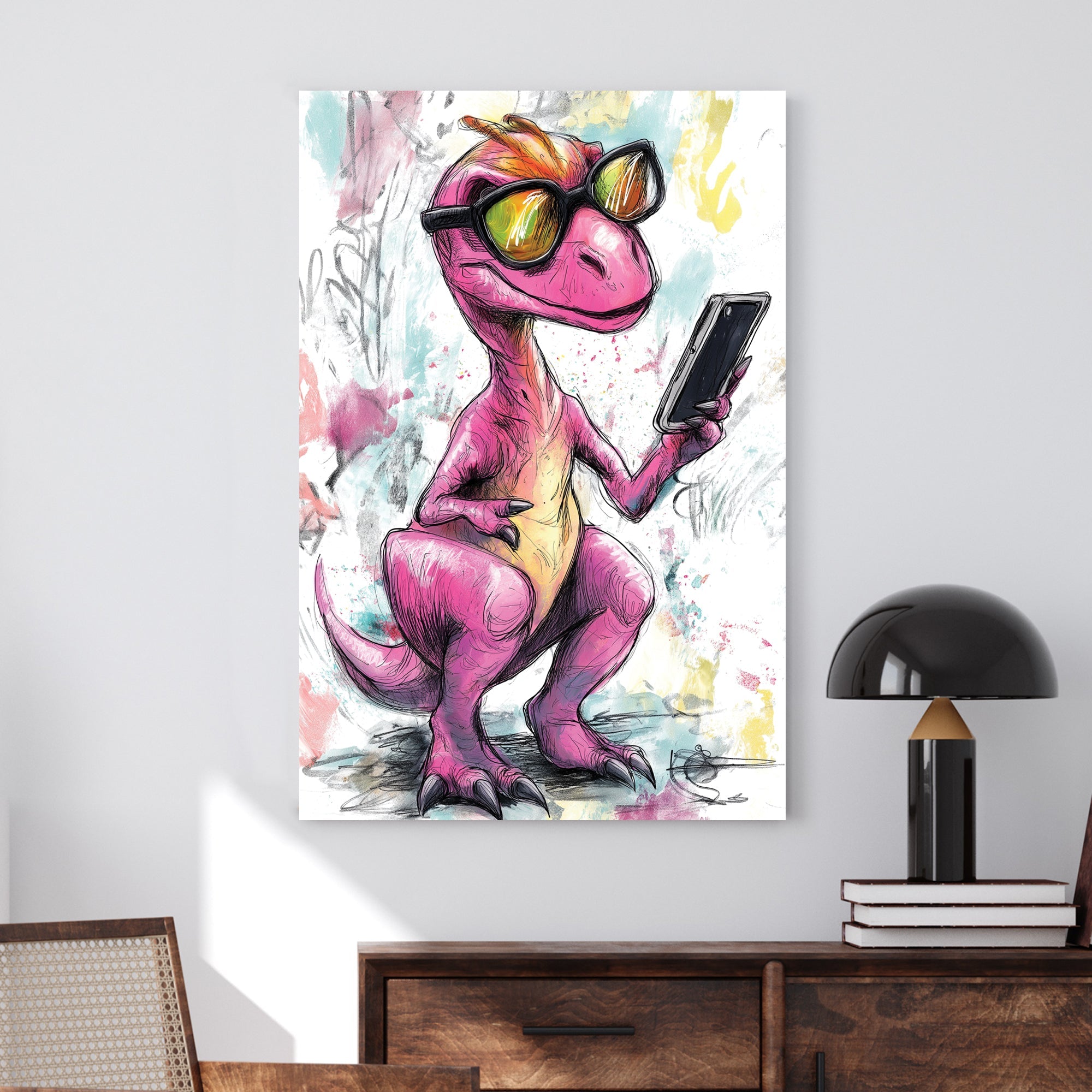Tech-Savvy Raptor #2113 Wall Art on Canvas & Metal Prints – ItzArt.ca