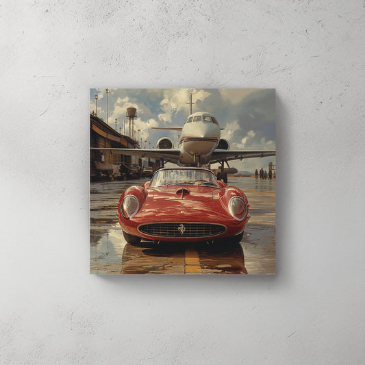 Classic Red #216 Canvas Wall Art & Metal Prints