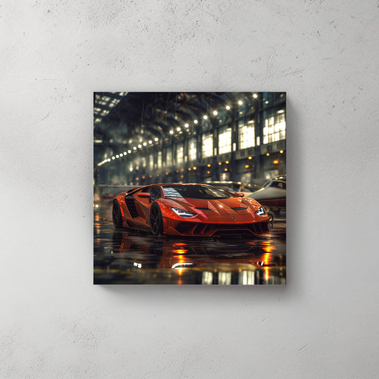 Private Lambo #221 Canvas Wall Art & Metal Prints