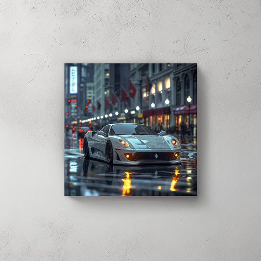 Dressed in White #223 Canvas Wall Art & Metal Prints