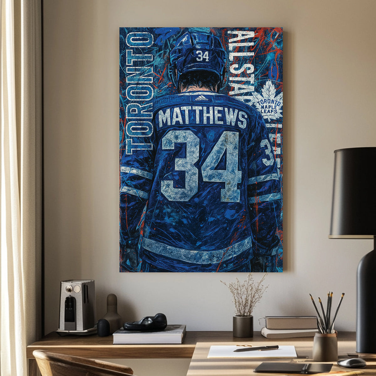 Toronto Maple Leafs Auston Matthews wall art
