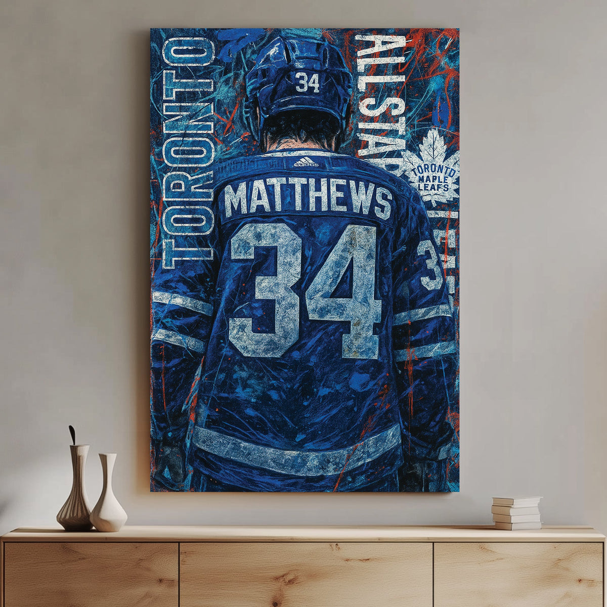Toronto Maple Leafs Auston Matthews wall art