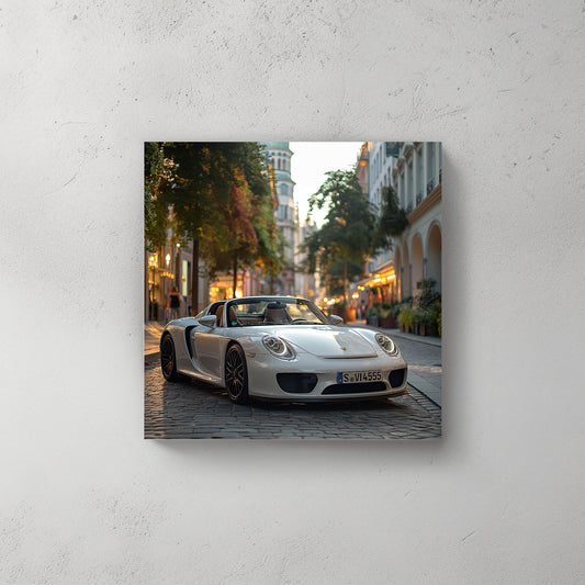 Carrera White #229 Canvas Wall Art & Metal Prints