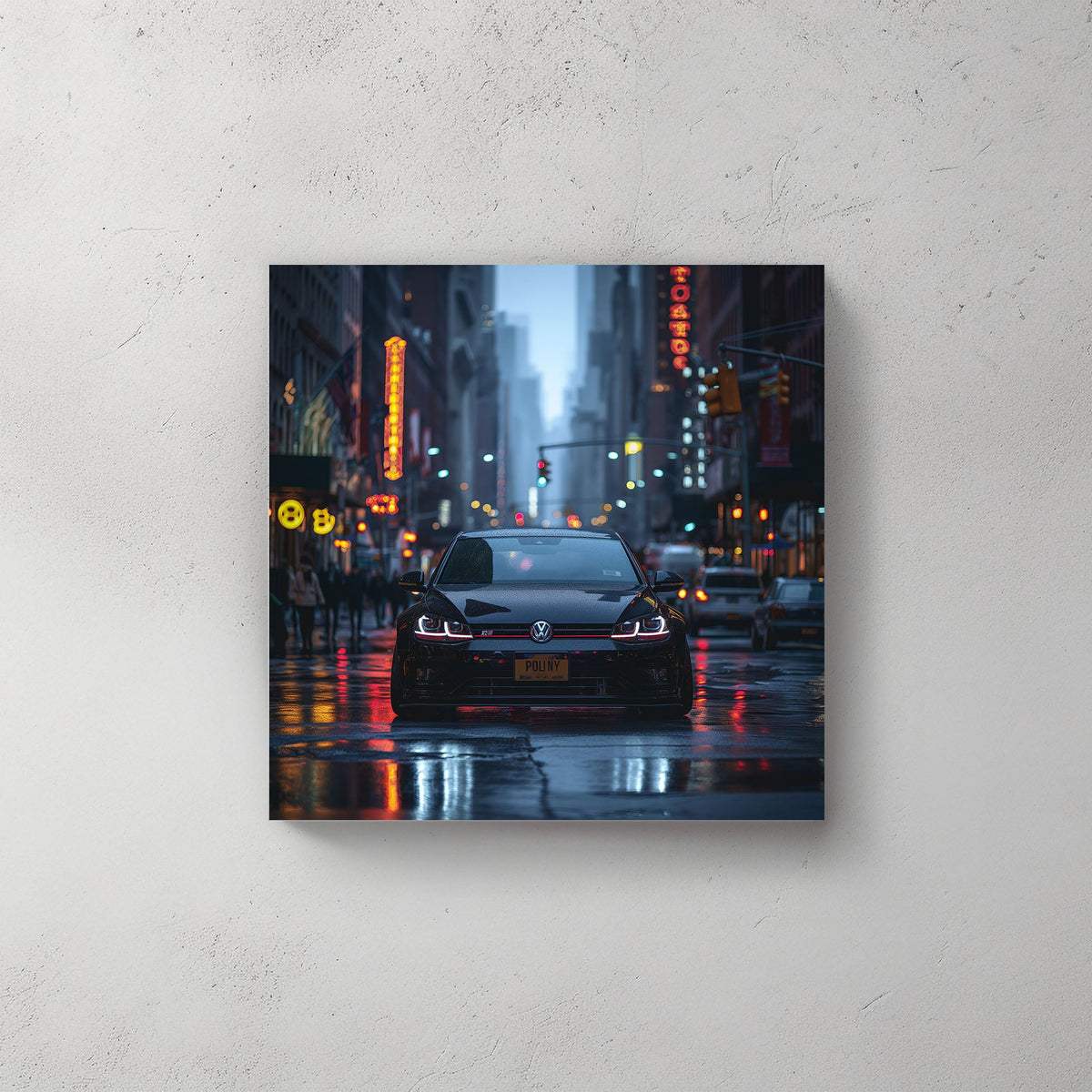 Golf By Night #234 Canvas Wall Art & Metal Prints