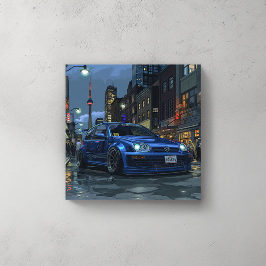 Golfing #243 Canvas Wall Art & Metal Prints