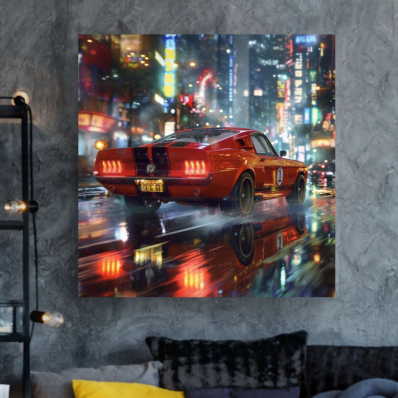 Black Stripes #252 Canvas Wall Art & Metal Prints