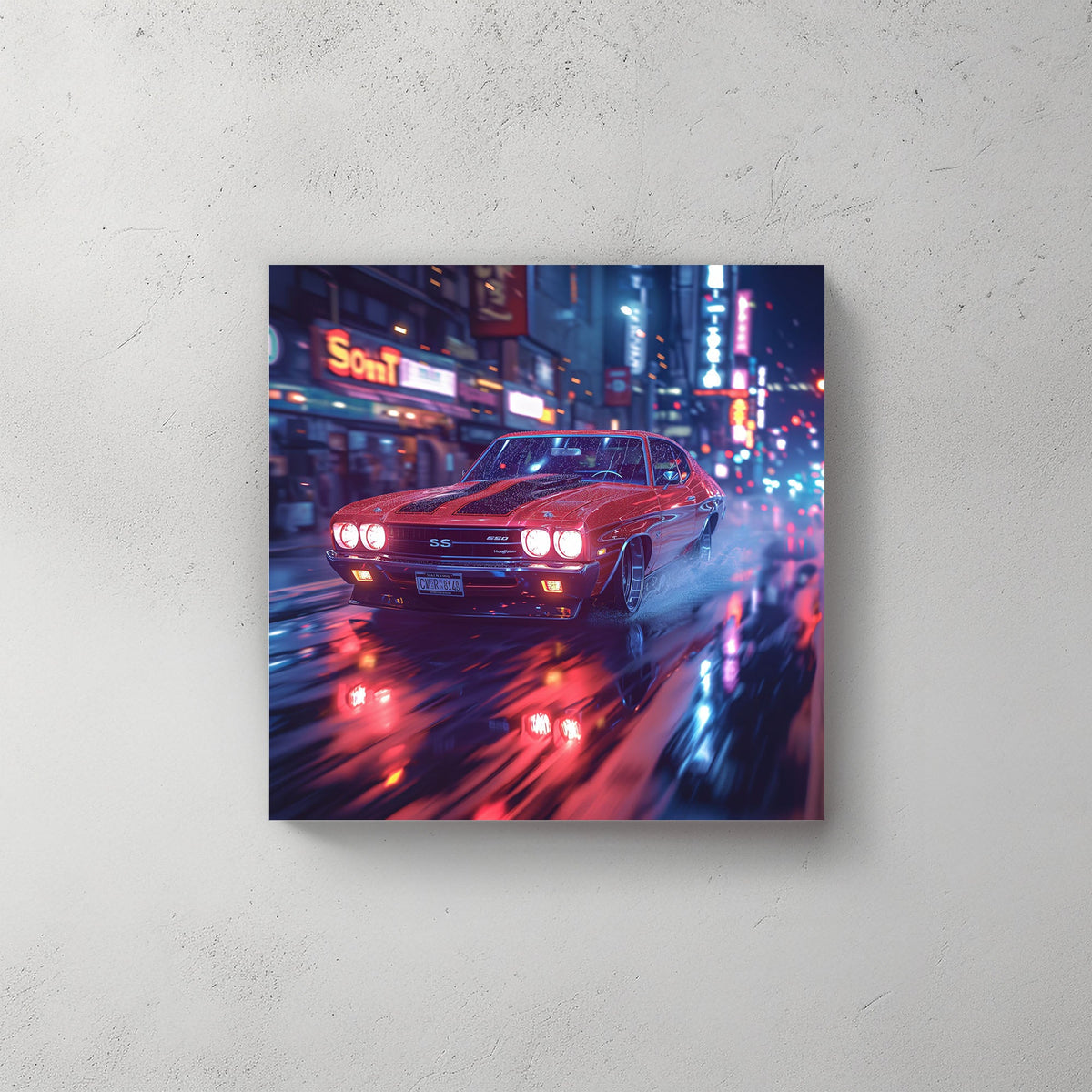 Chevelle By Night #254 Canvas Wall Art & Metal Prints