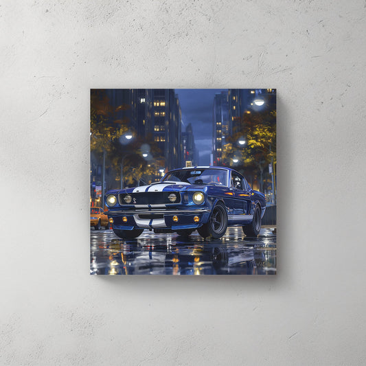 White Stripes #256 Canvas Wall Art & Metal Prints
