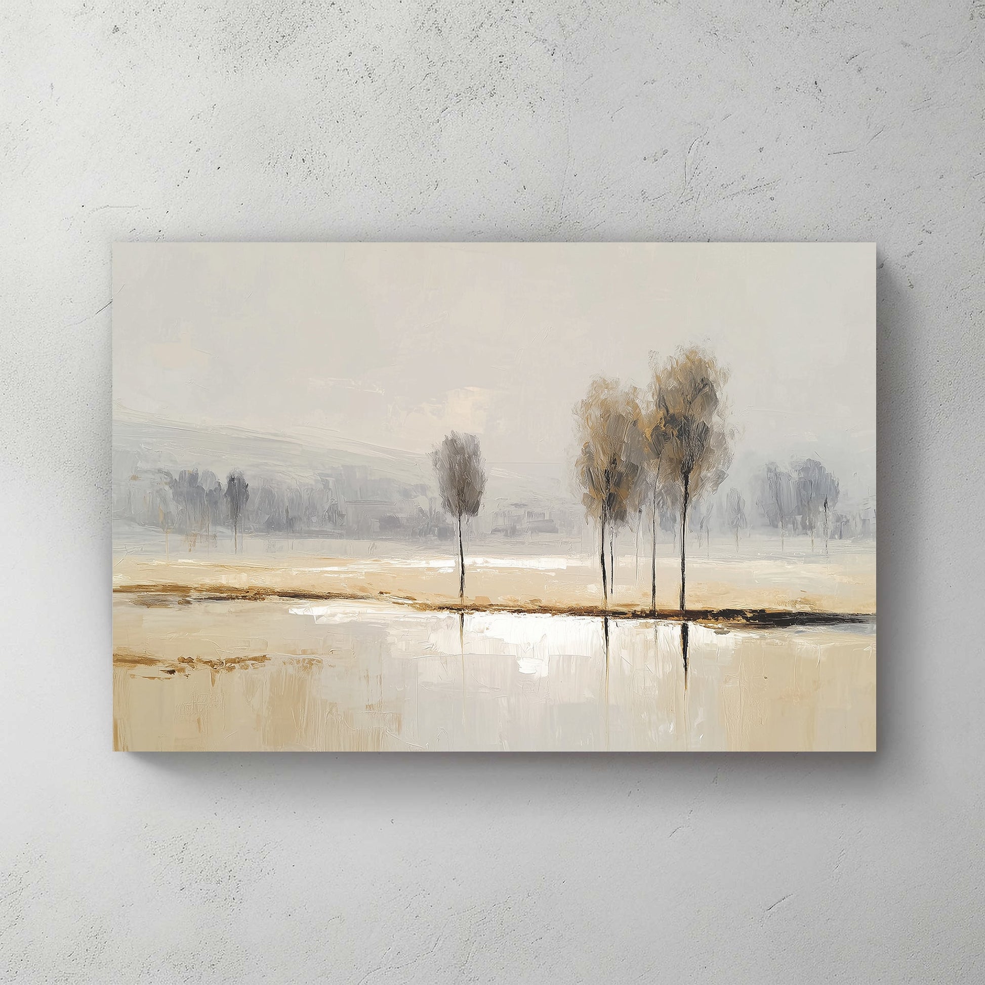 minimal landscape trees wall art