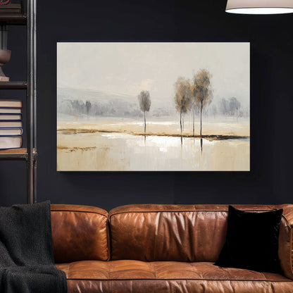 minimal landscape trees wall art