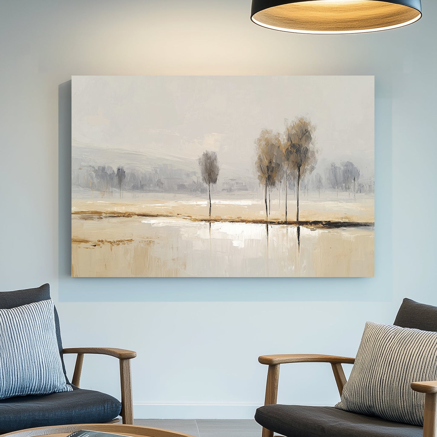 minimal landscape trees wall art