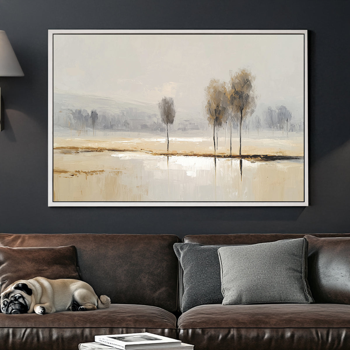 minimal landscape trees wall art