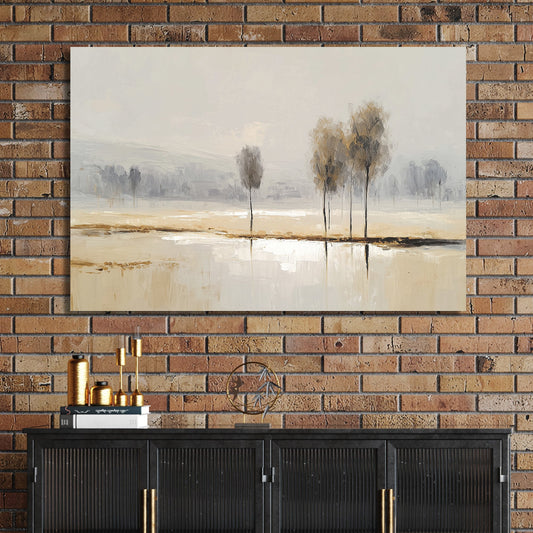 minimal landscape trees wall art