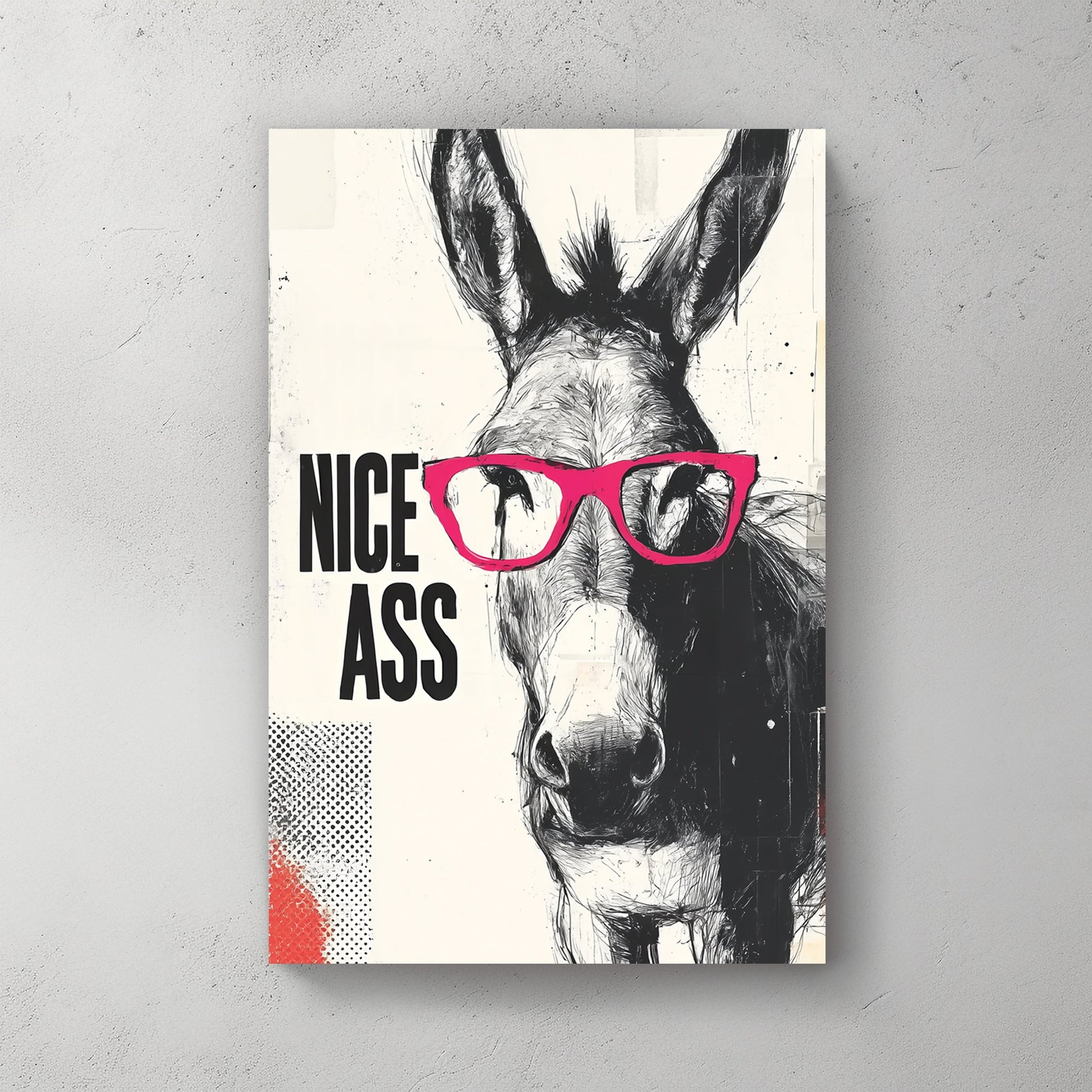 funny donkey quote wall art