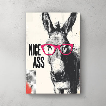 funny donkey quote wall art