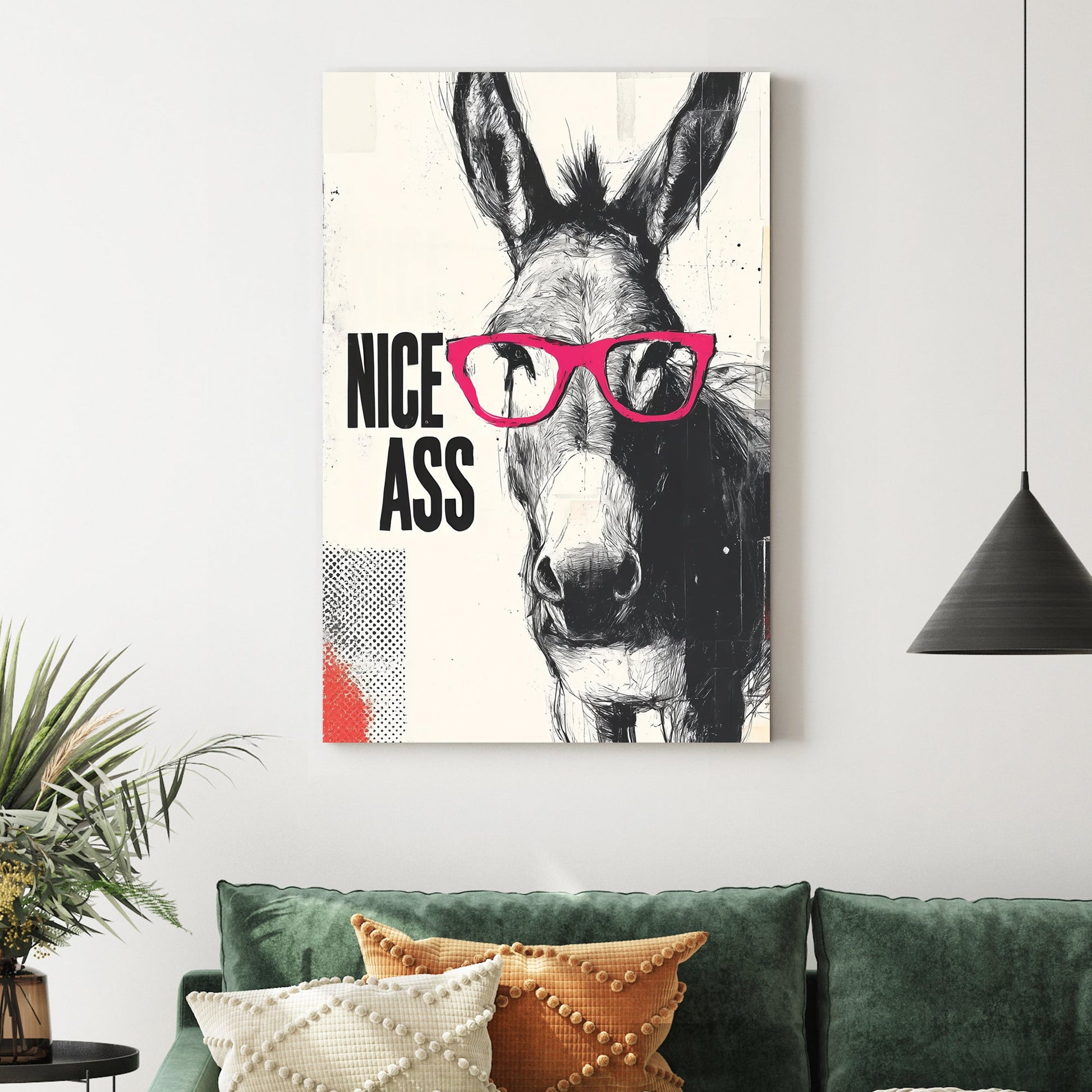 funny donkey quote wall art