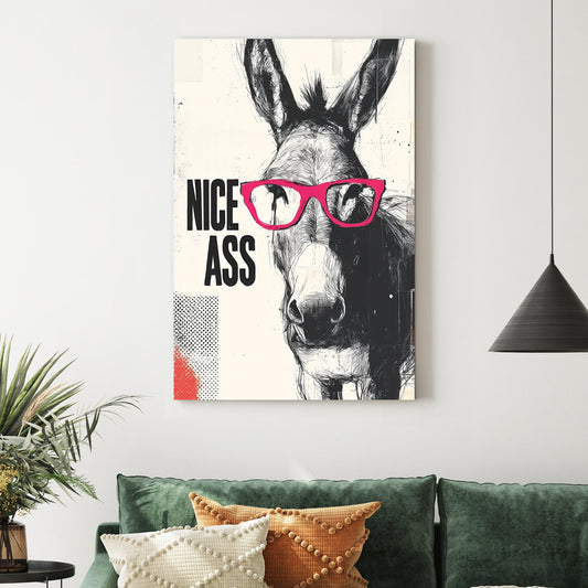 funny donkey quote wall art
