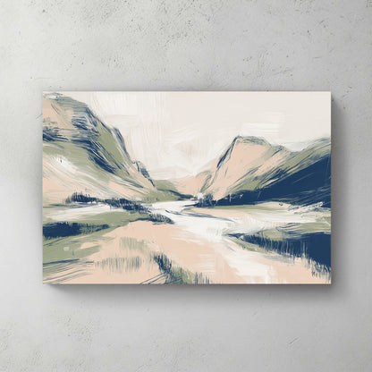 abstract mountain landscape wall art