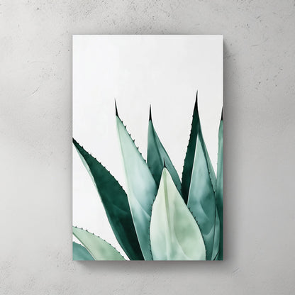 minimal agave plant wall art
