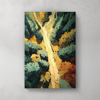 woodland canopy forest wall art