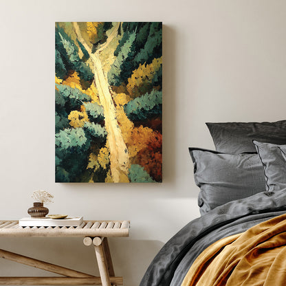 woodland canopy forest wall art