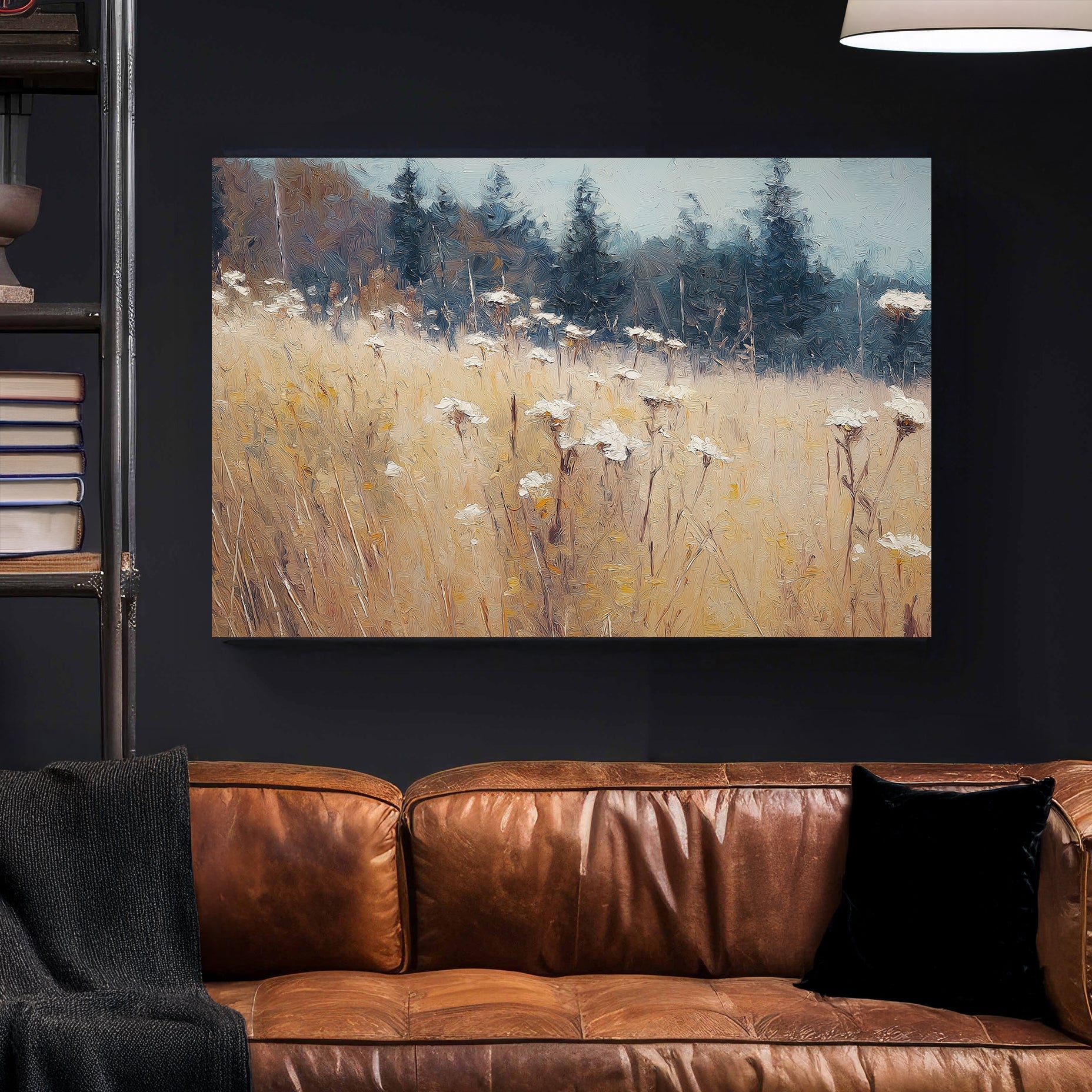 tranquil meadow landscape wall art