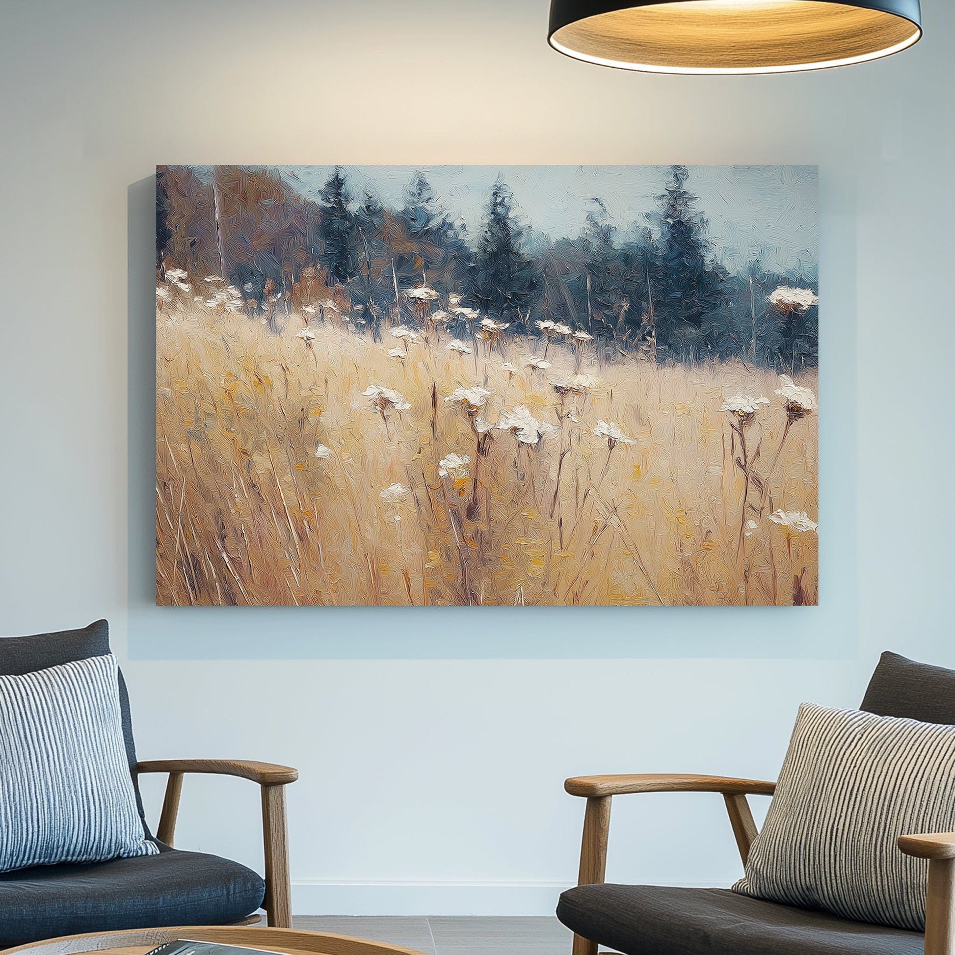 tranquil meadow landscape wall art
