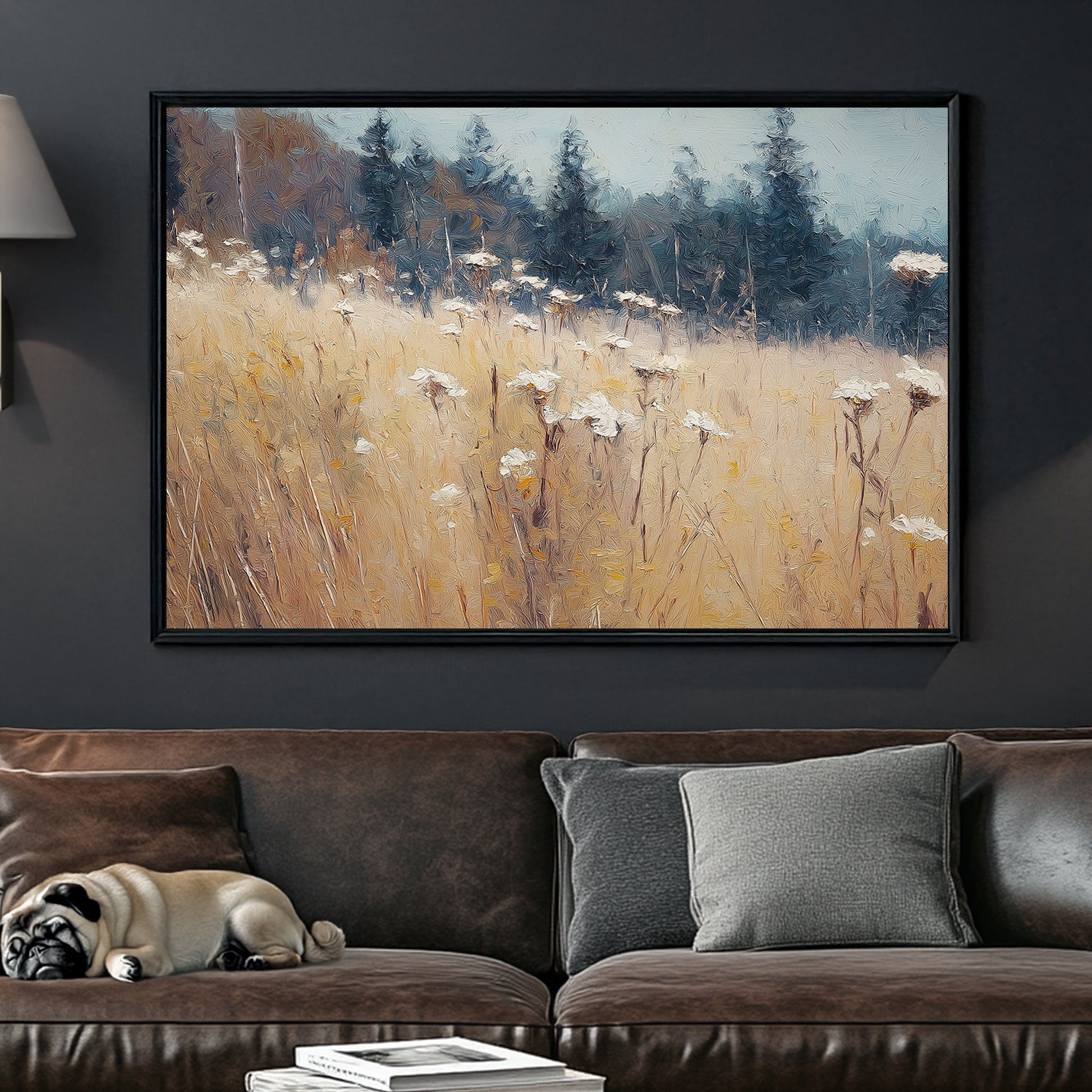 tranquil meadow landscape wall art