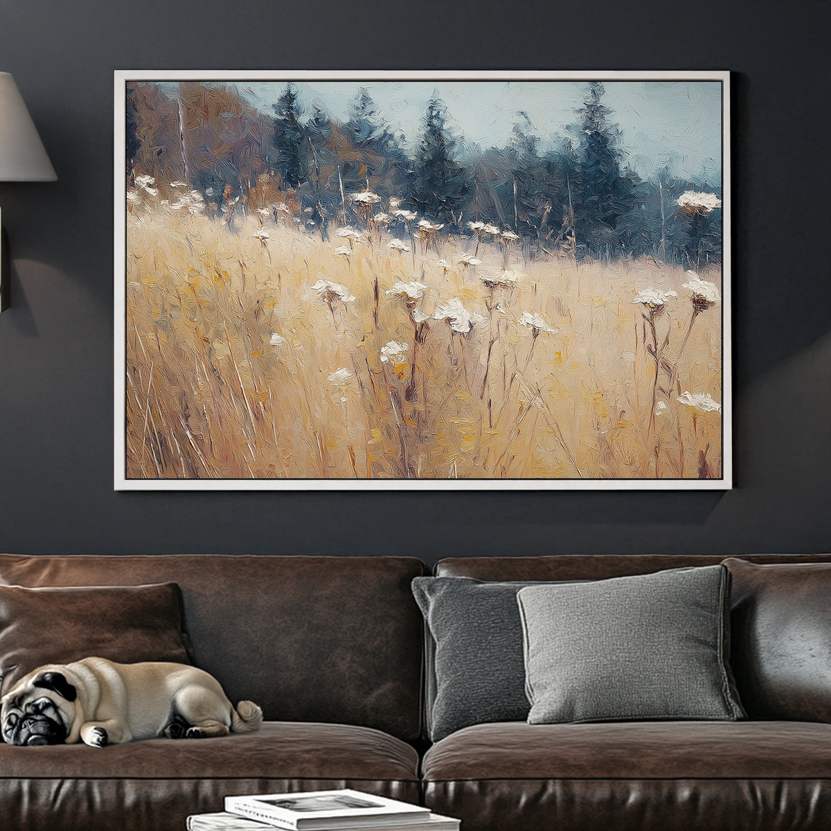 tranquil meadow landscape wall art