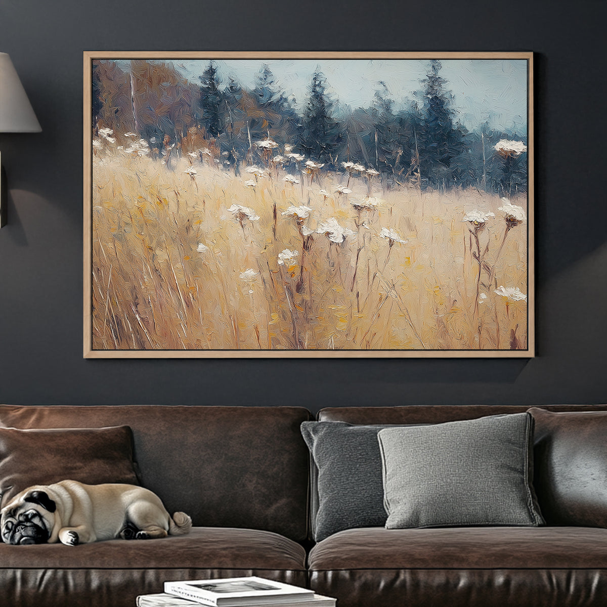 tranquil meadow landscape wall art