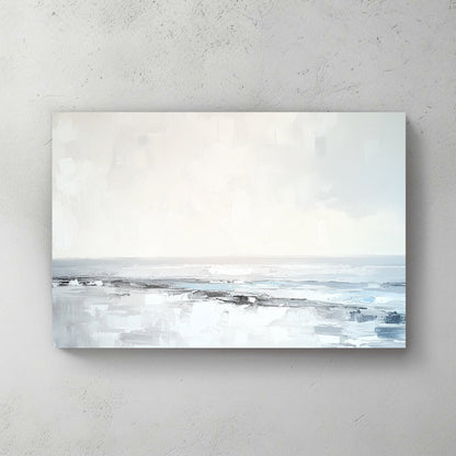 minimalist shoreline painting wall art