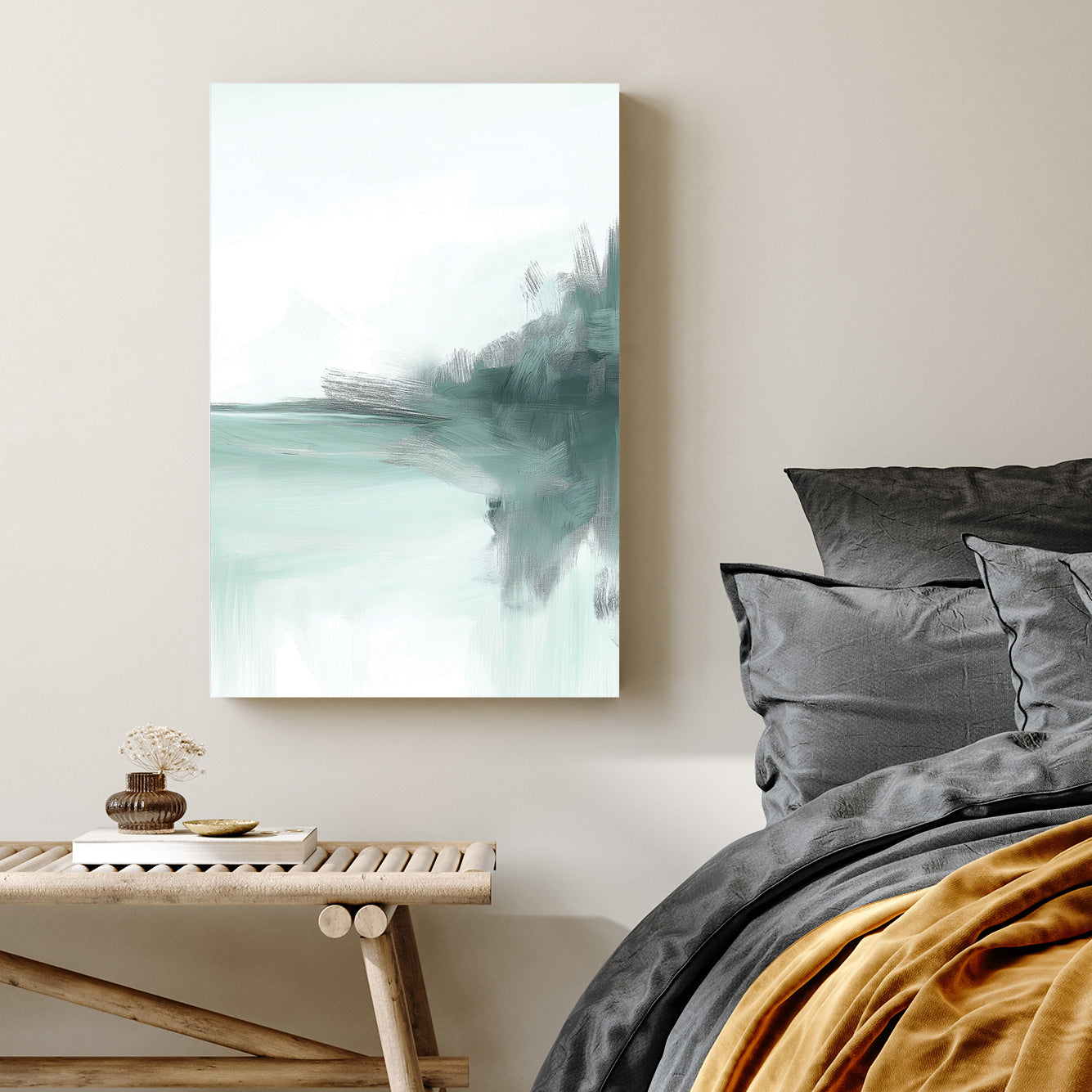 tranquil abstract landscape wall art
